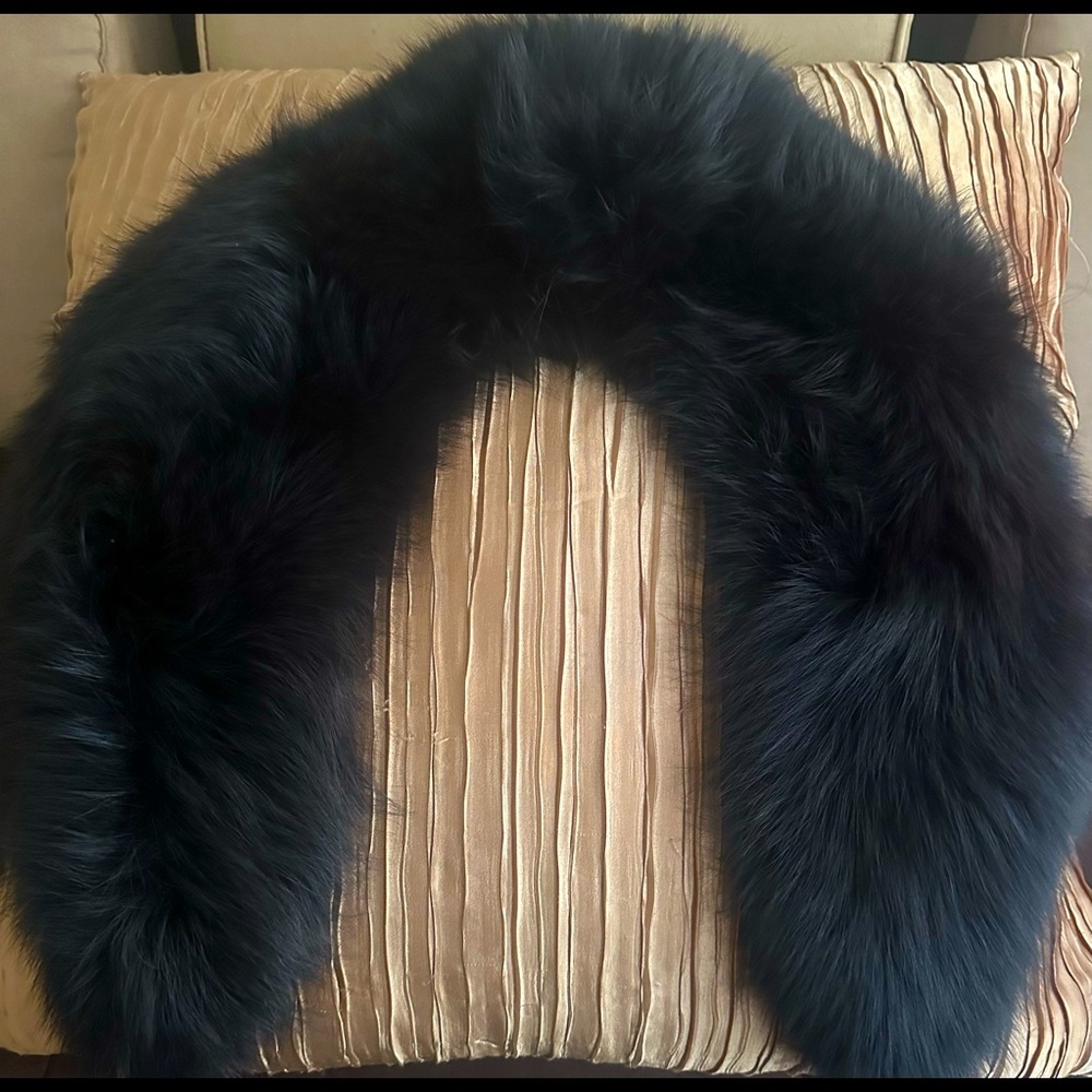 Real fox collar